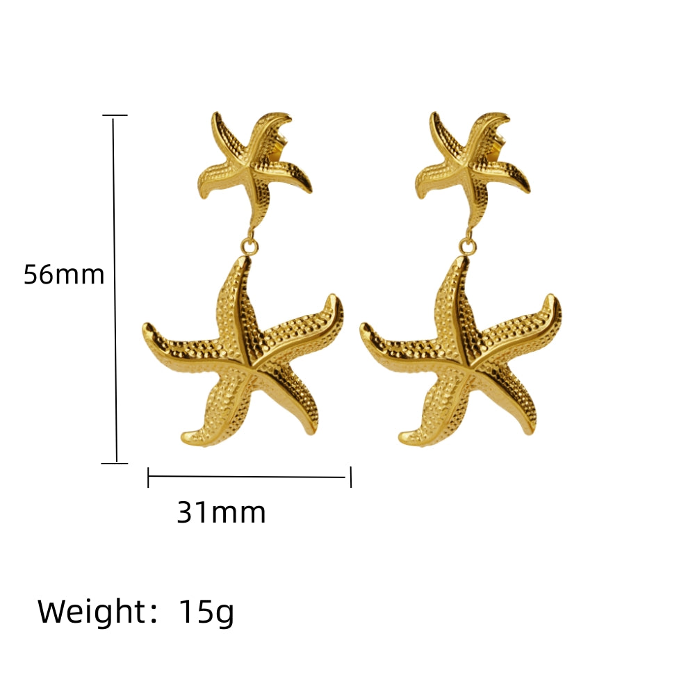 Starfish Stud Earrings