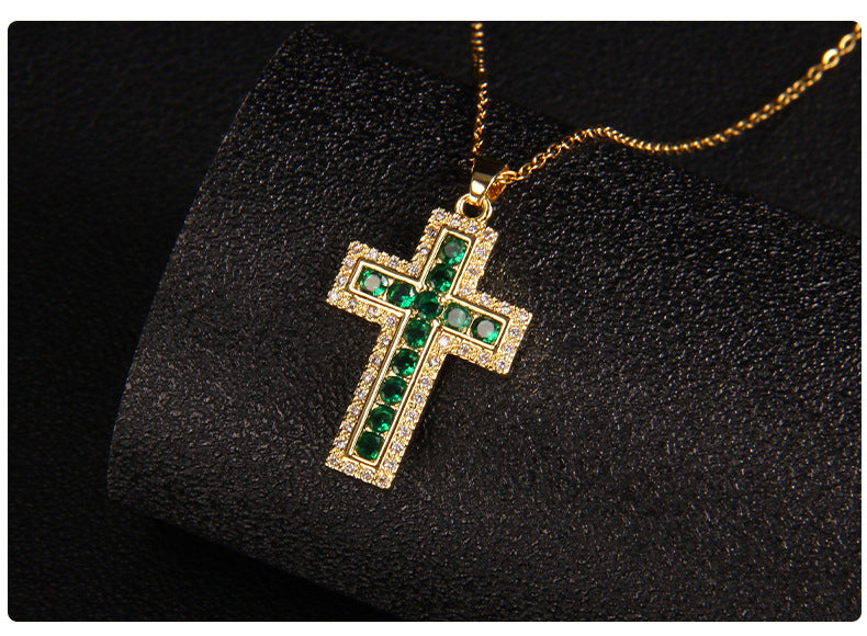 Glam Cross Vintage Necklace