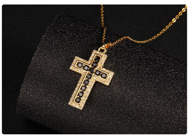 Glam Cross Vintage Necklace