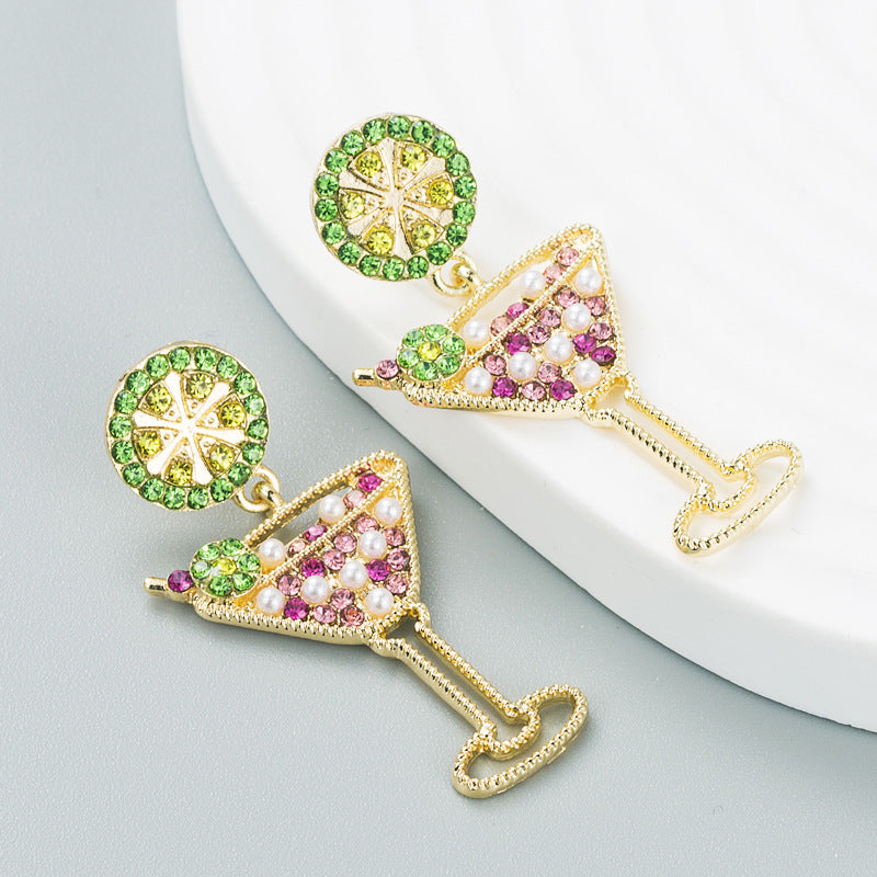 Martini Me stud earrings