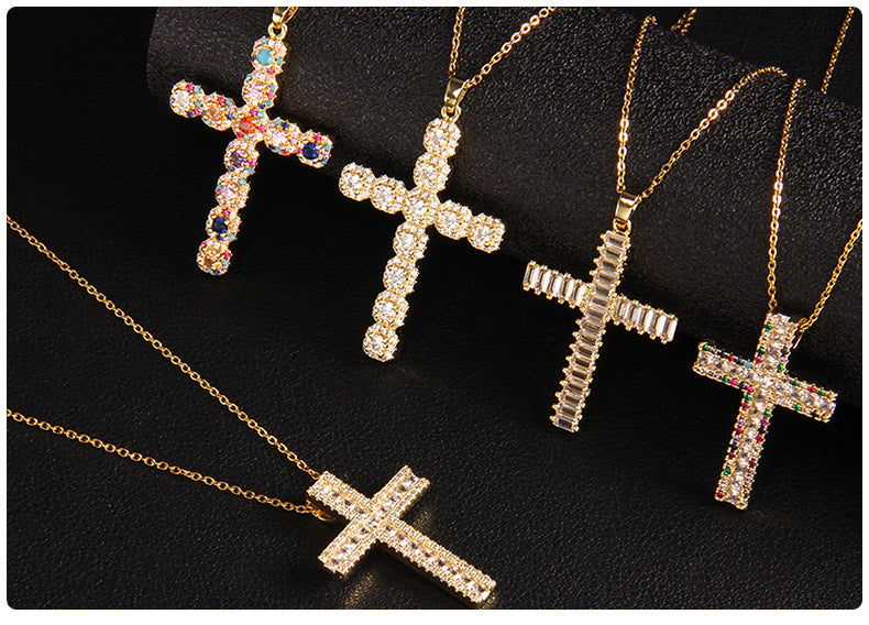 Glam Cross Vintage Necklace