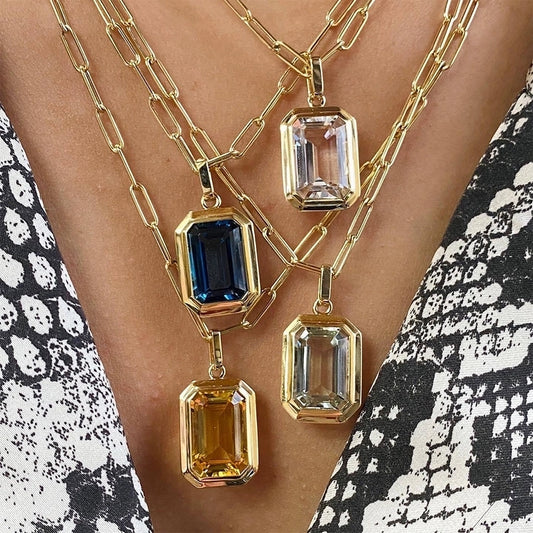 Square Pendent Necklace