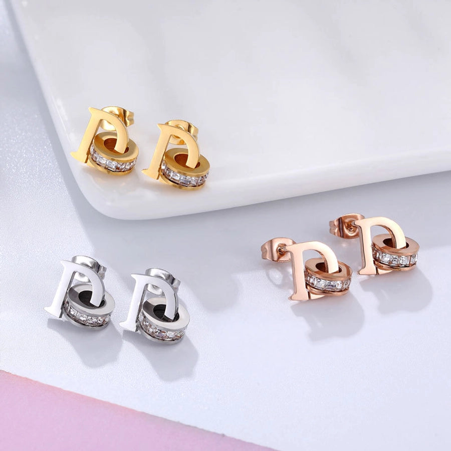 LUX D EARRING STUDS