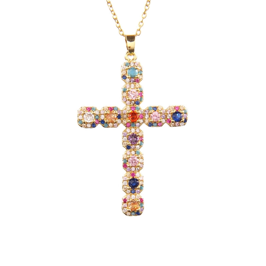 Glam Cross Vintage Necklace