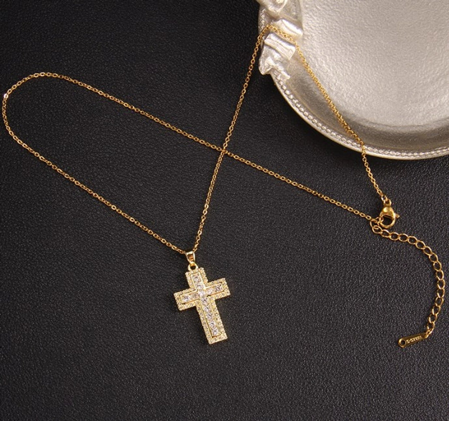 Glam Cross Vintage Necklace