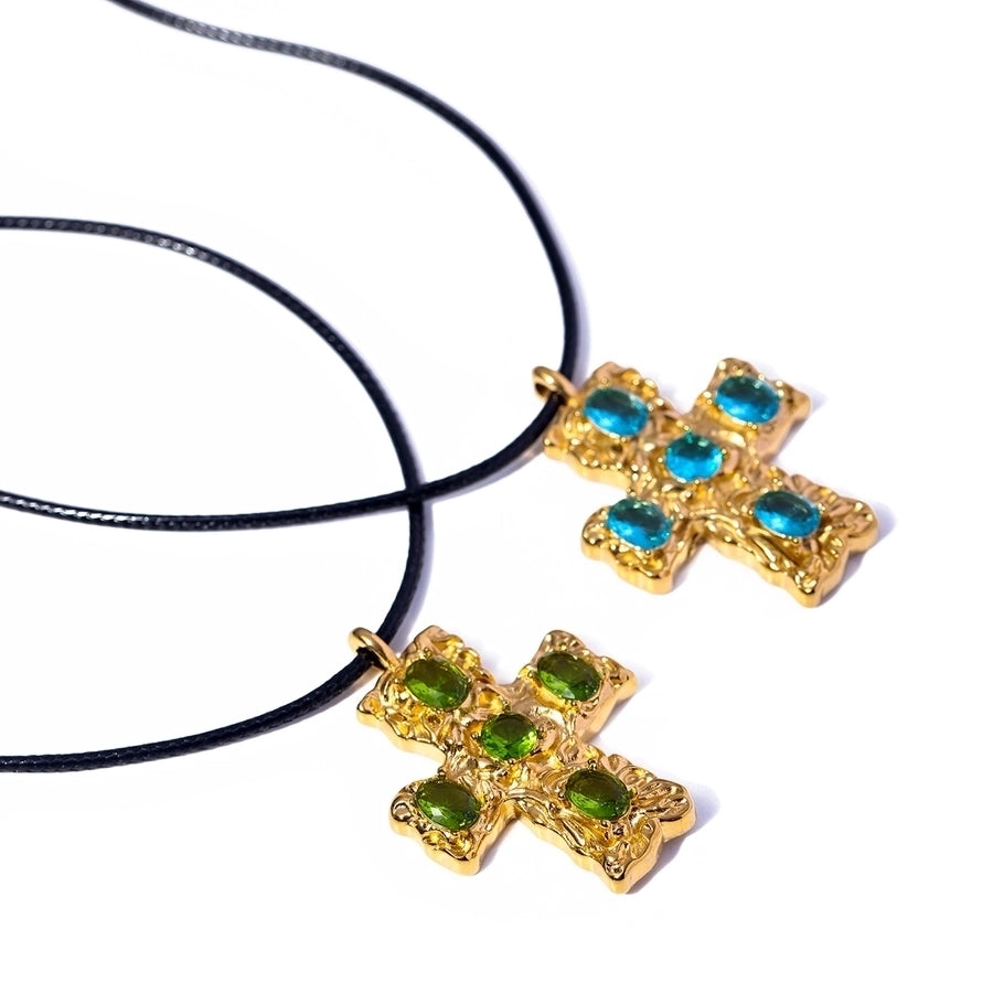 Color Cross Necklace