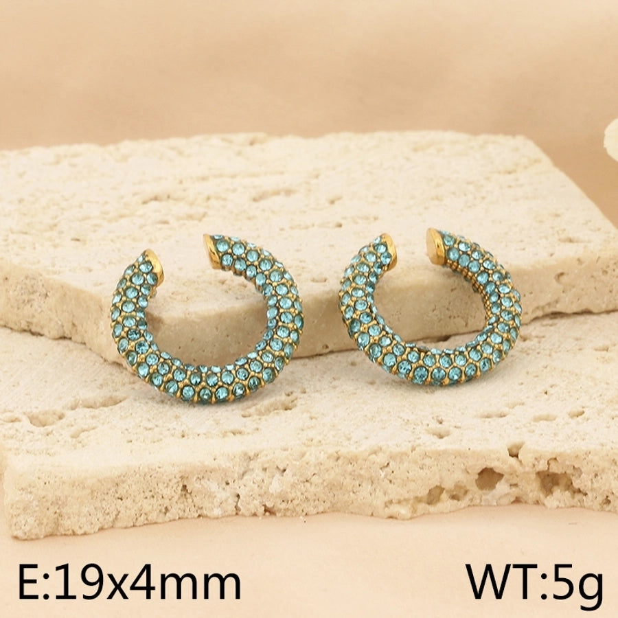 Color stone Ear Cuffs