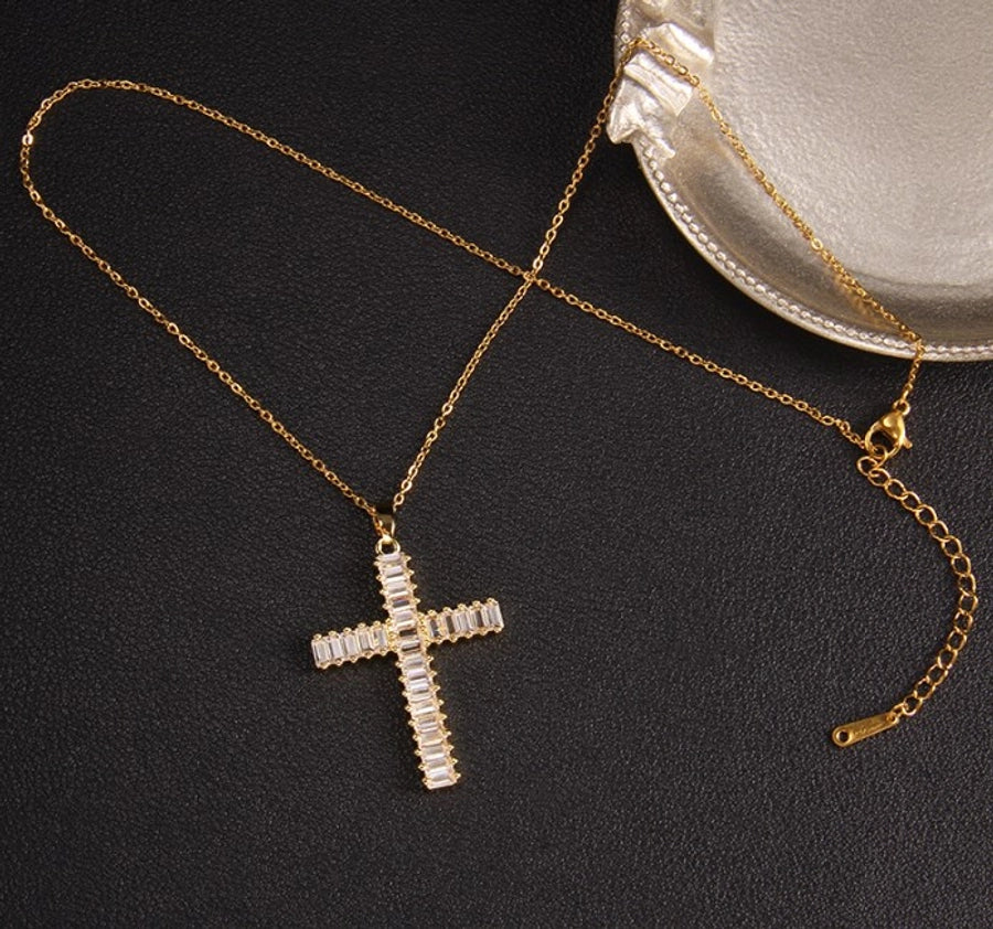 Glam Cross Vintage Necklace