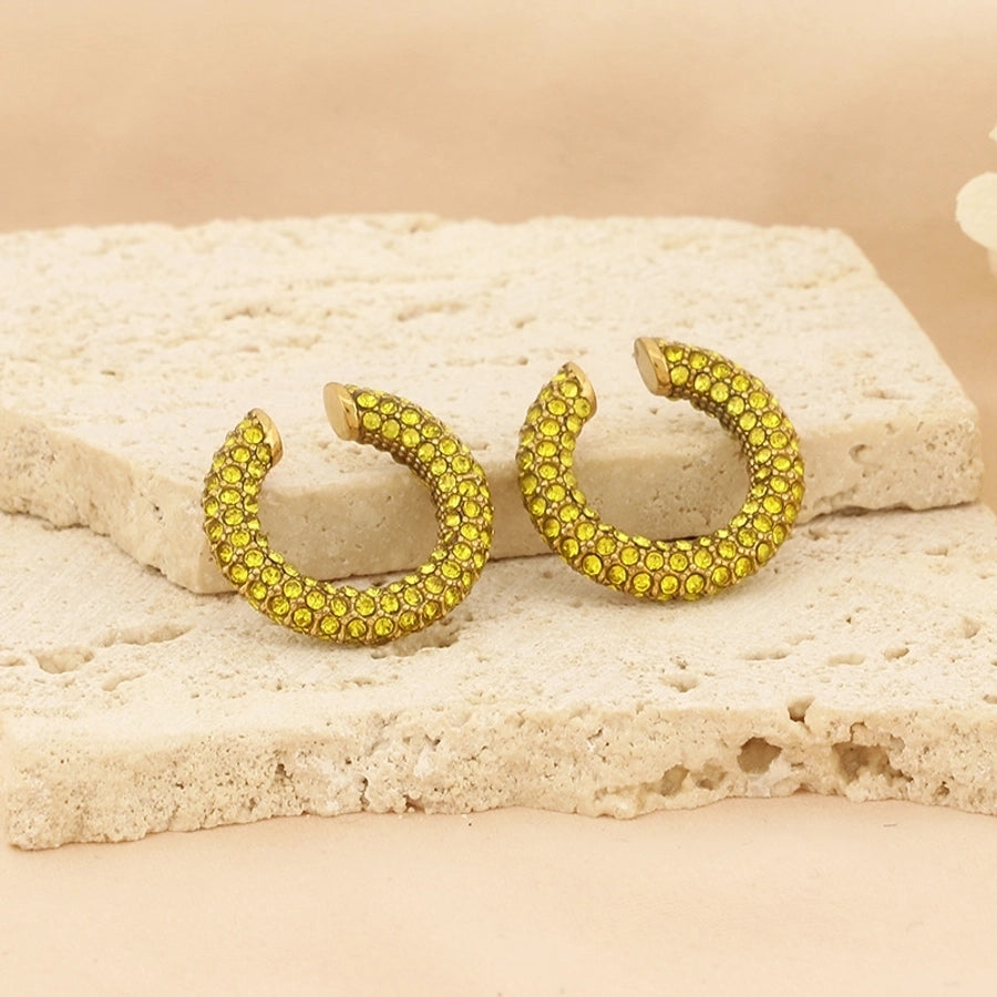 Color stone Ear Cuffs