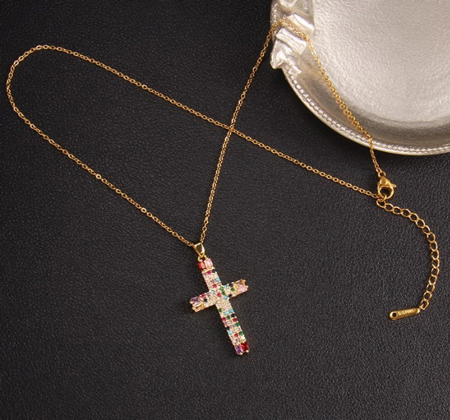 Glam Cross Vintage Necklace