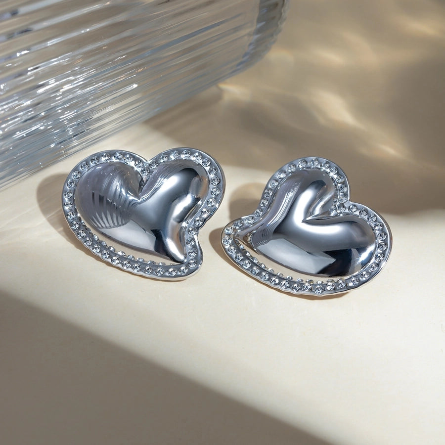 Sweetheart Chunky Rhinestone Studs