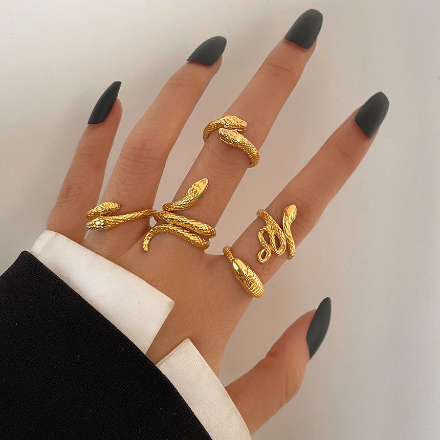 Vintage Alloy Stacked Rings