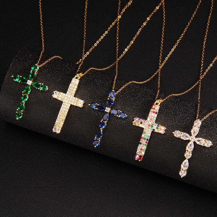 Glam Cross Vintage Necklace