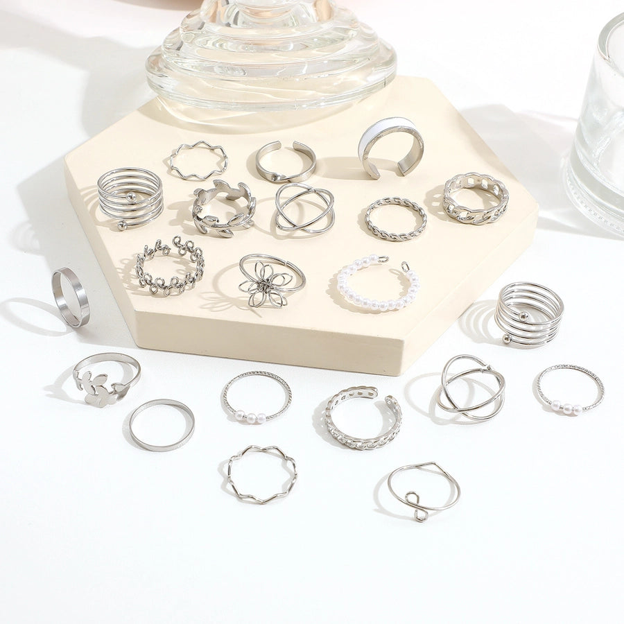 Silver Stacked Rings