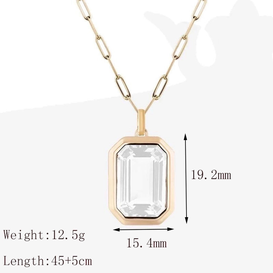 Square Pendent Necklace