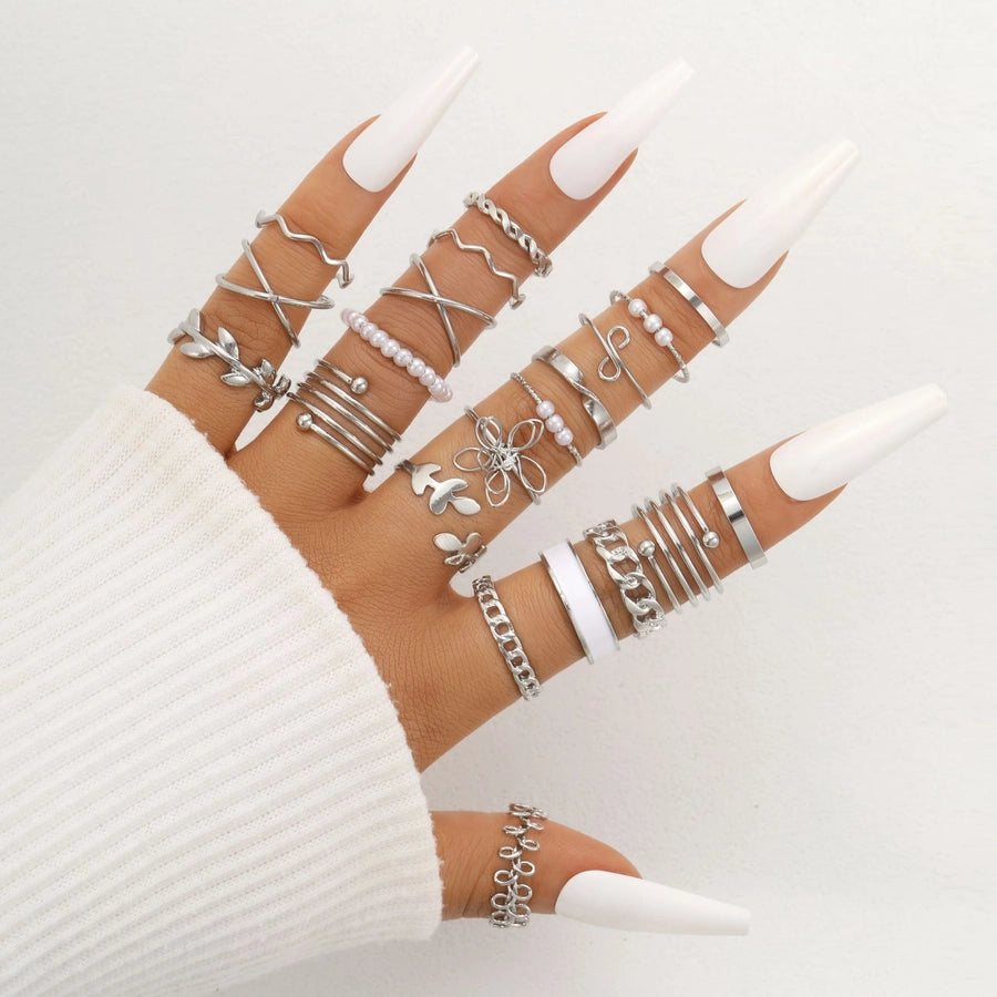 Silver Stacked Rings