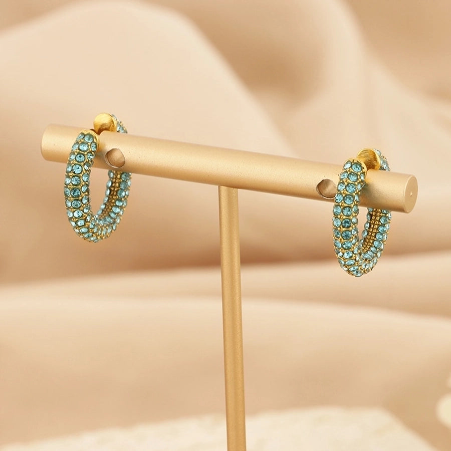 Color stone Ear Cuffs