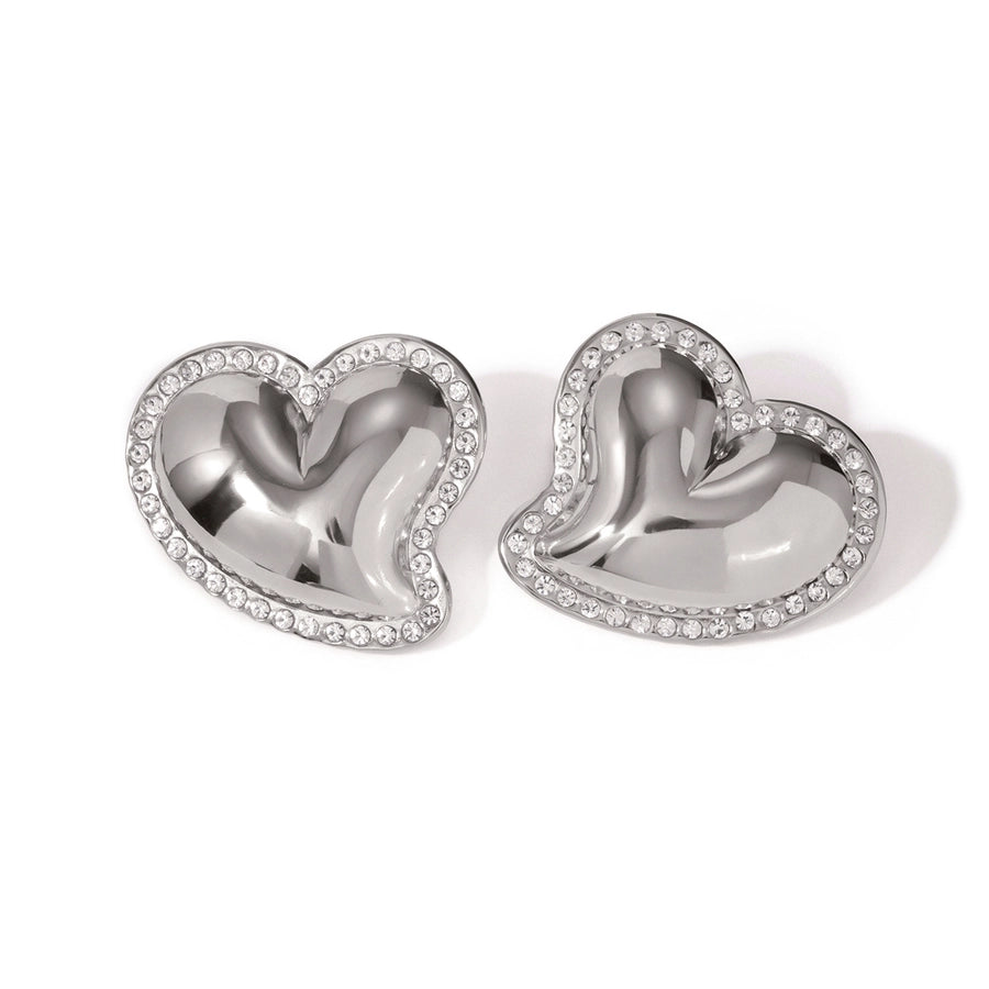 Sweetheart Chunky Rhinestone Studs