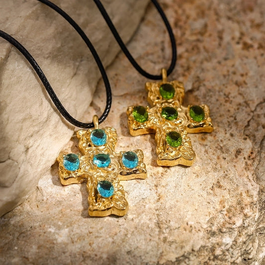 Color Cross Necklace