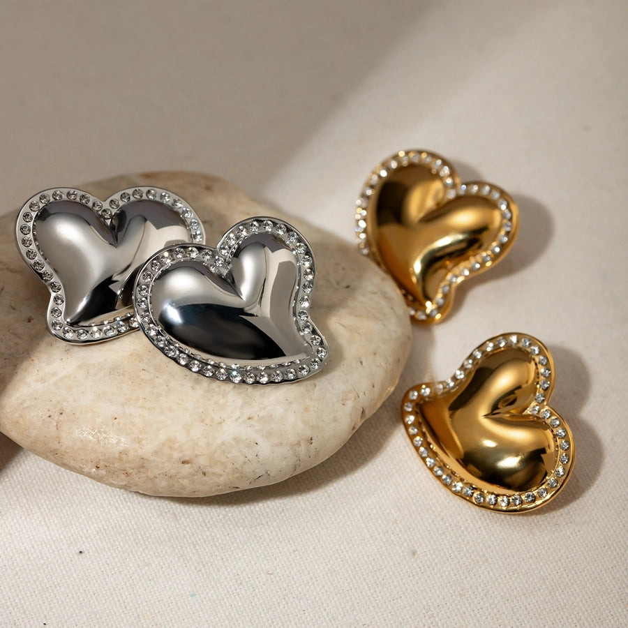 Sweetheart Chunky Rhinestone Studs