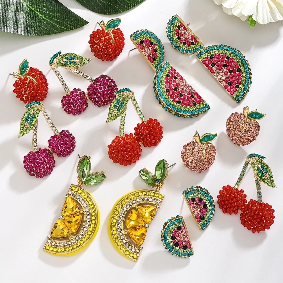 Juicy Fruit Bling Earrings