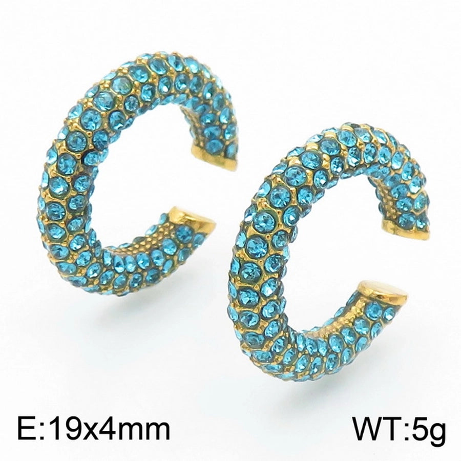 Color stone Ear Cuffs