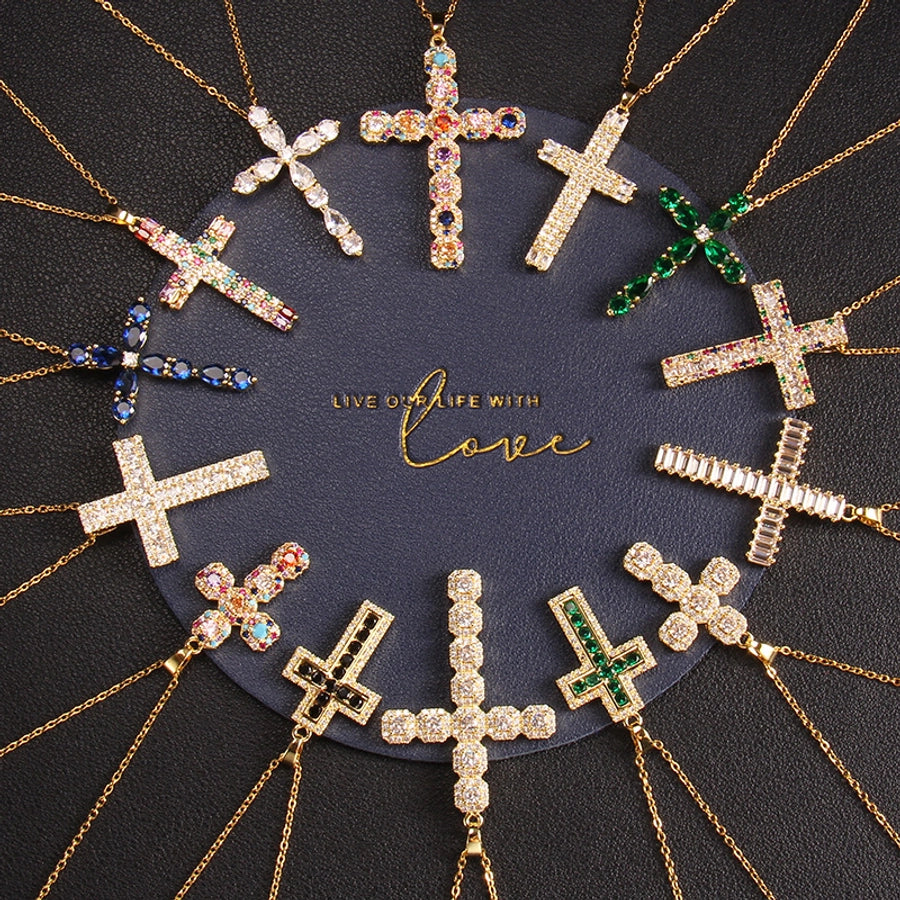 Glam Cross Vintage Necklace