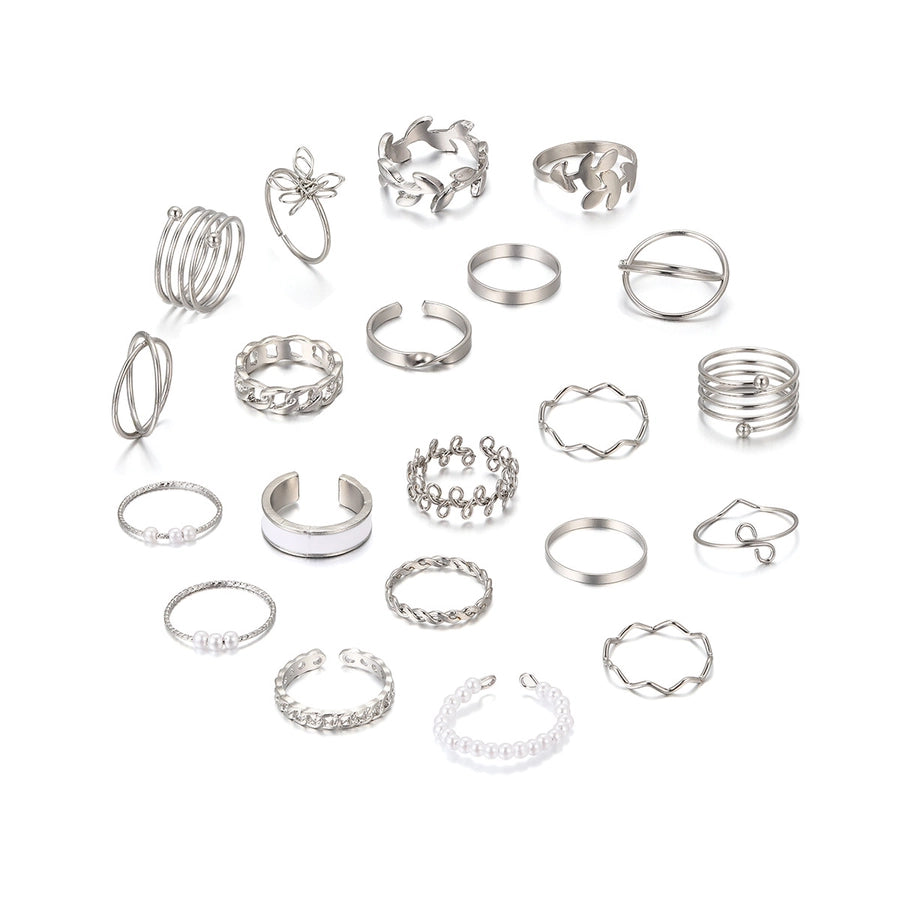 Silver Stacked Rings