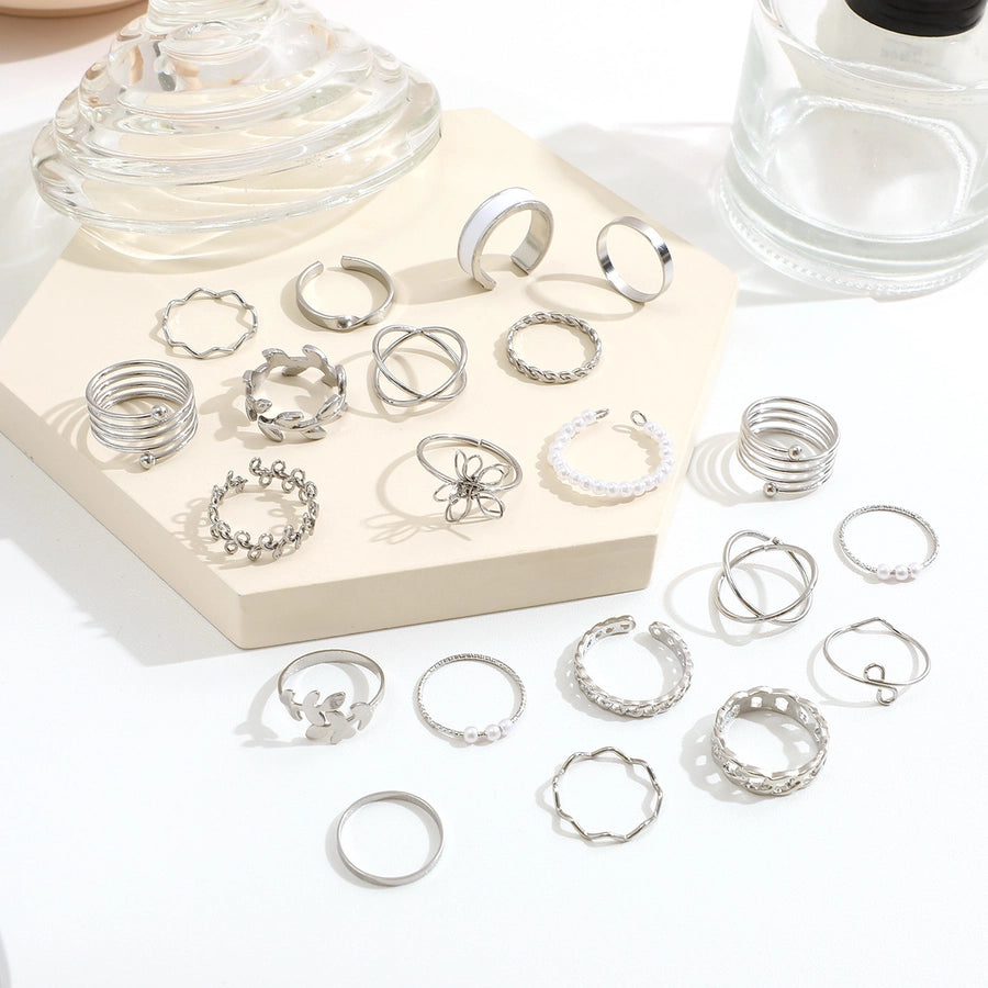 Silver Stacked Rings