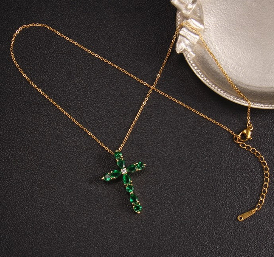 Glam Cross Vintage Necklace