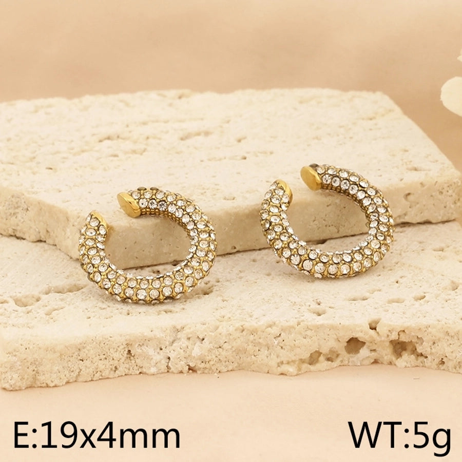 Color stone Ear Cuffs