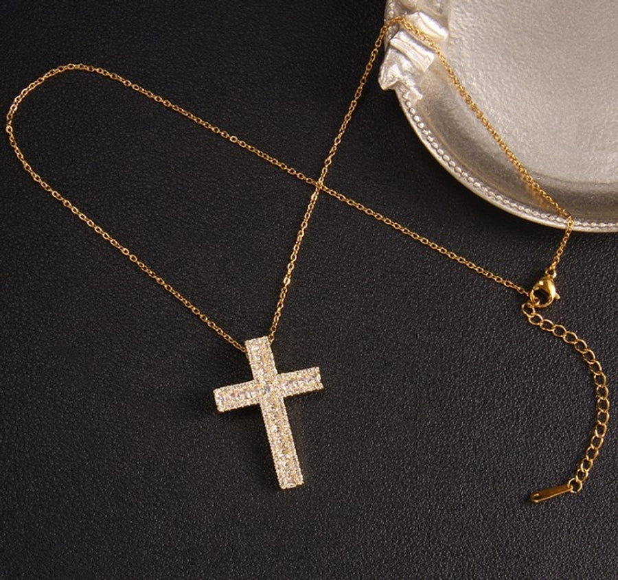 Glam Cross Vintage Necklace