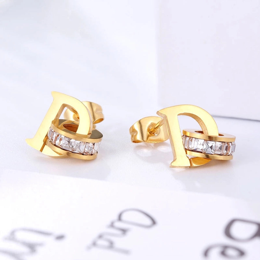 LUX D EARRING STUDS