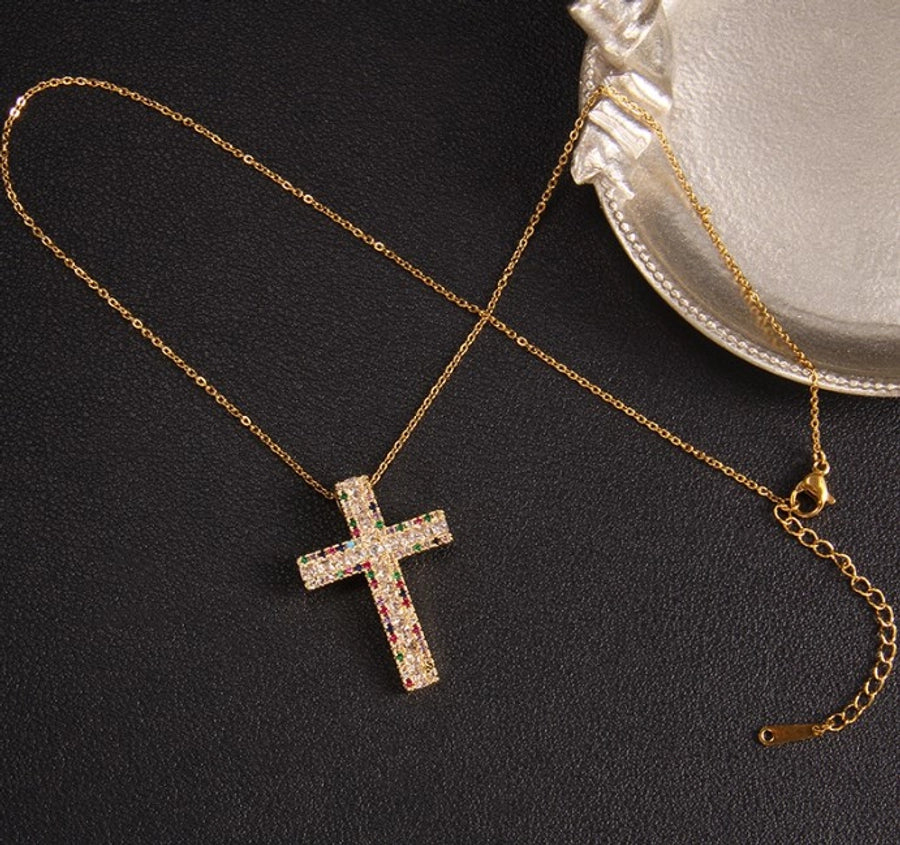 Glam Cross Vintage Necklace