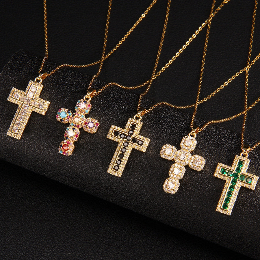 Glam Cross Vintage Necklace