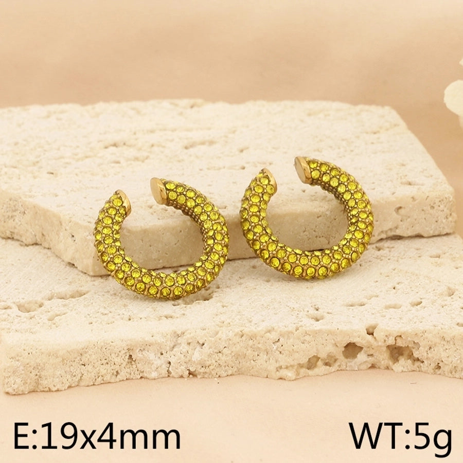 Color stone Ear Cuffs