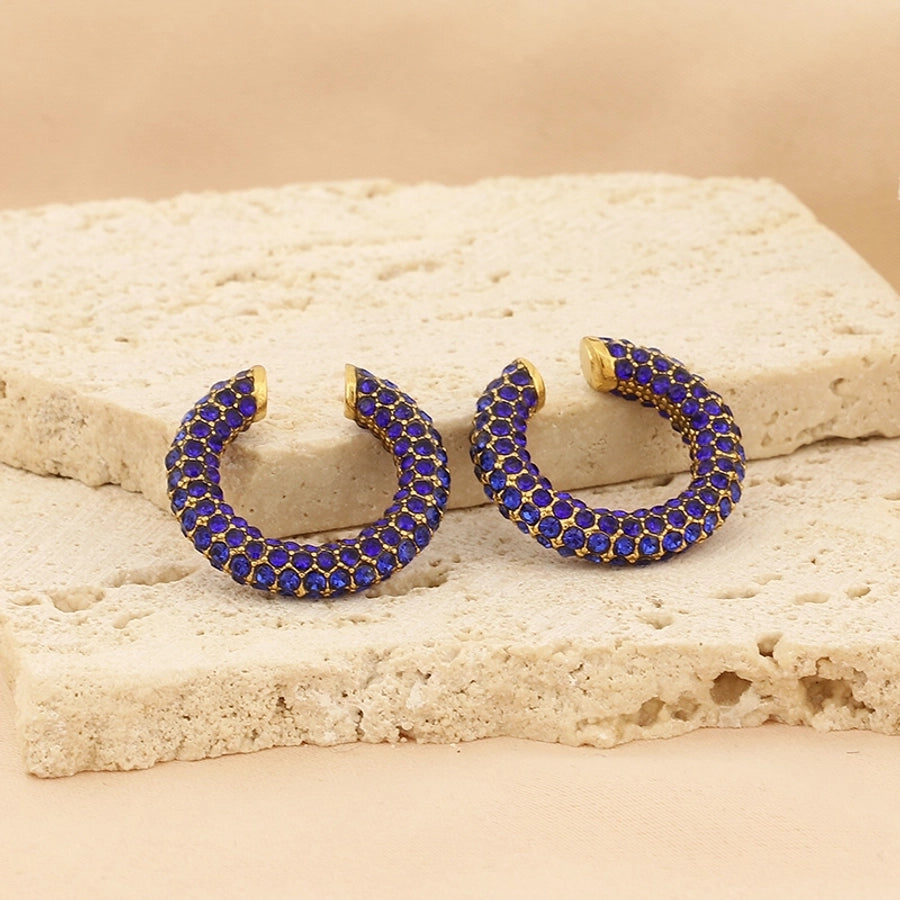 Color stone Ear Cuffs