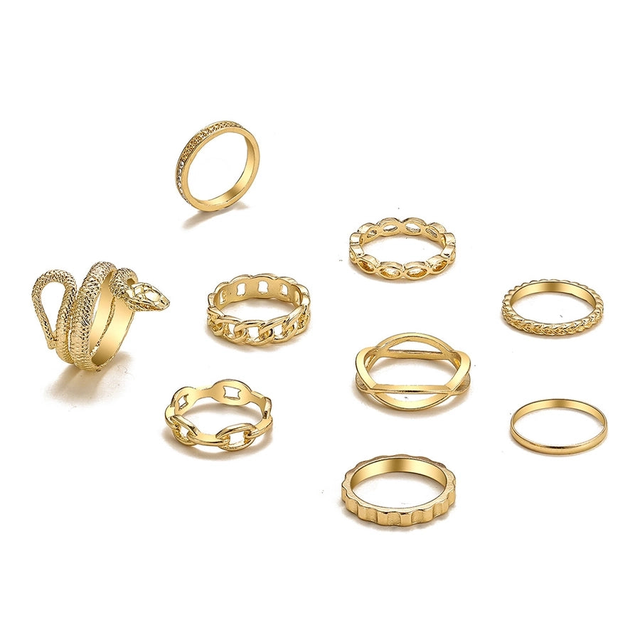 Vintage Alloy Stacked Rings