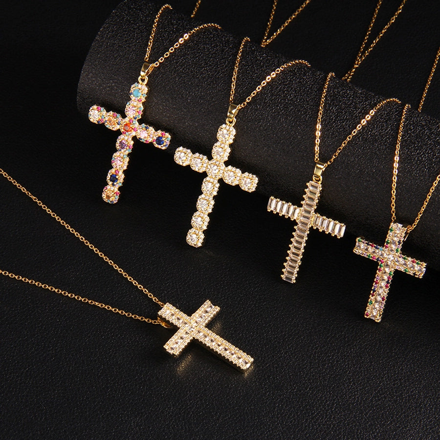 Glam Cross Vintage Necklace