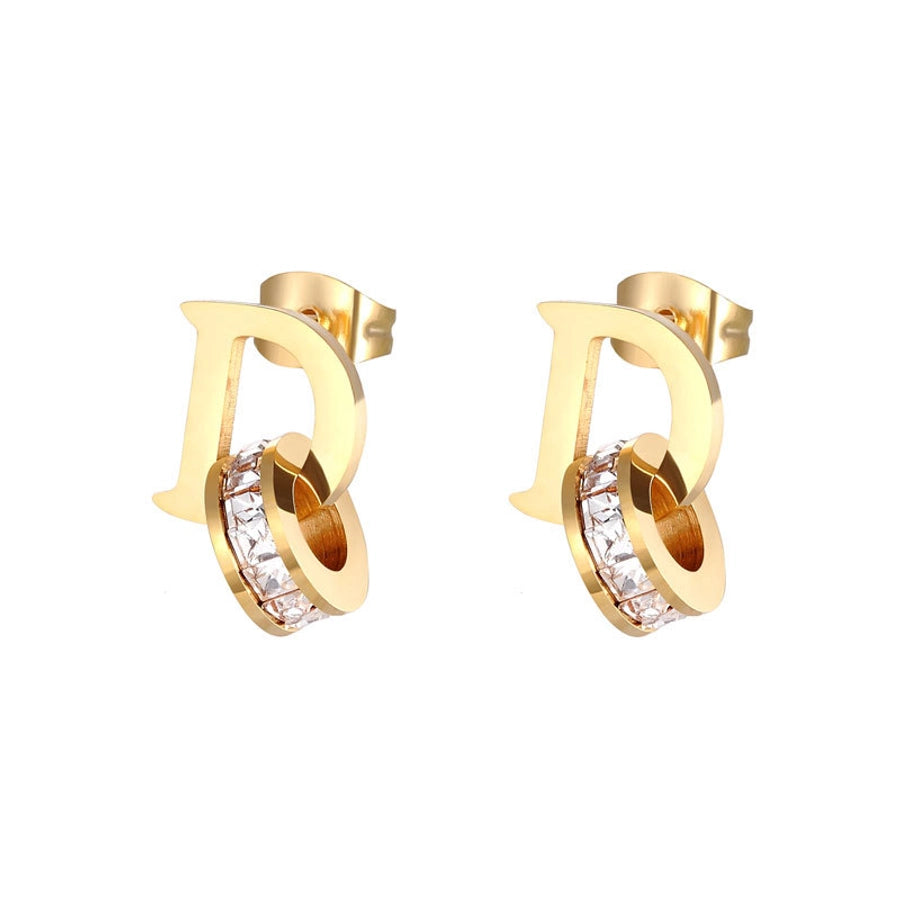 LUX D EARRING STUDS